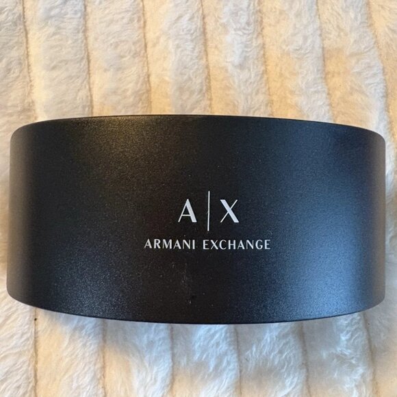 Armani Exchange A/X Sunglasses Eyeglass Black Hard Shell Case w/Cloth - Picture 1 of 3